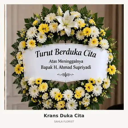 Krans Bunga Duka Pasar Kliwon